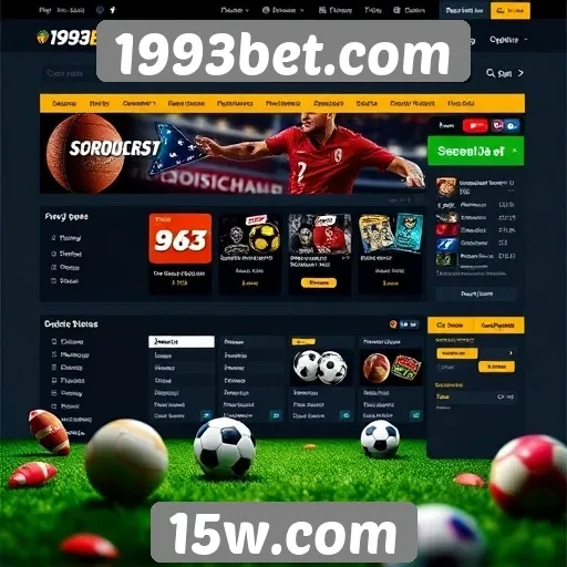 Recursos disponíveis no site 1993bet